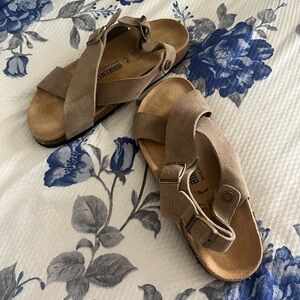 Birkenstock Tan Suede Sandals